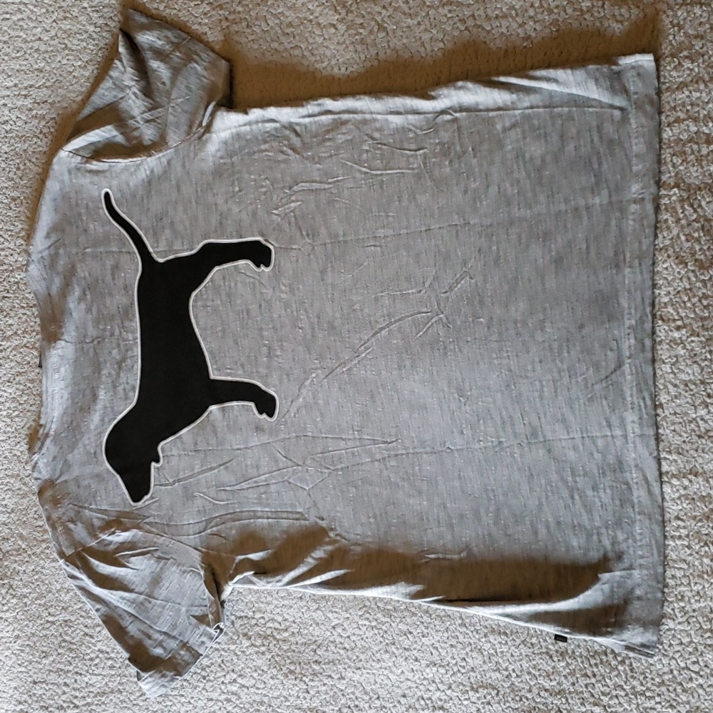 VS PINK Logo Collectable Garment Dyed Cotton Short Sleeve Pocket Crew Tee - Picture 1 of 8